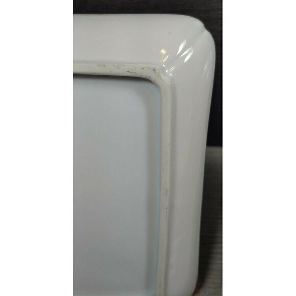 Hand Painted Red Gold Gilt Bird Floral Home Decor Porcelain Square Serving Plate - Picture 11 of 12